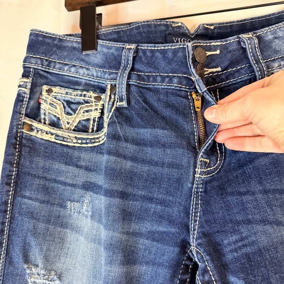 VIGOSS Women’s Size 9/10 Denim Jeans The Dublin Capri Fit Style Stretch - Picture 5 of 15